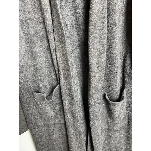 Barefoot Dreams CozyChic Lite Ribbed Robe Style BDWCL1552 Gray S|M Women’s - Picture 6 of 9